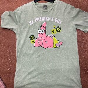Nickelodeon SpongeBob SquarePants saint paddy’s day Patrick Tshirt